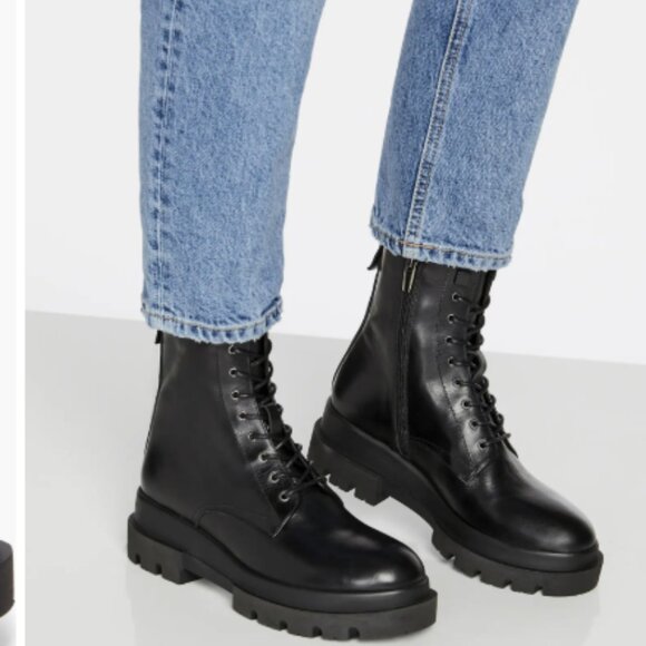 La Canadienne Women's Brendan Waterproof Combat Boot Sz 7 made in Italy - Picture 3 of 15